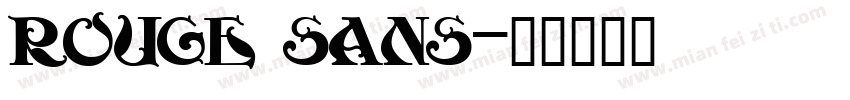 rouge sans字体转换